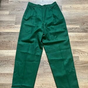 Vintage Giorgio Sant’ Angelo 100% Wool Women’s Pants Size 16 Green